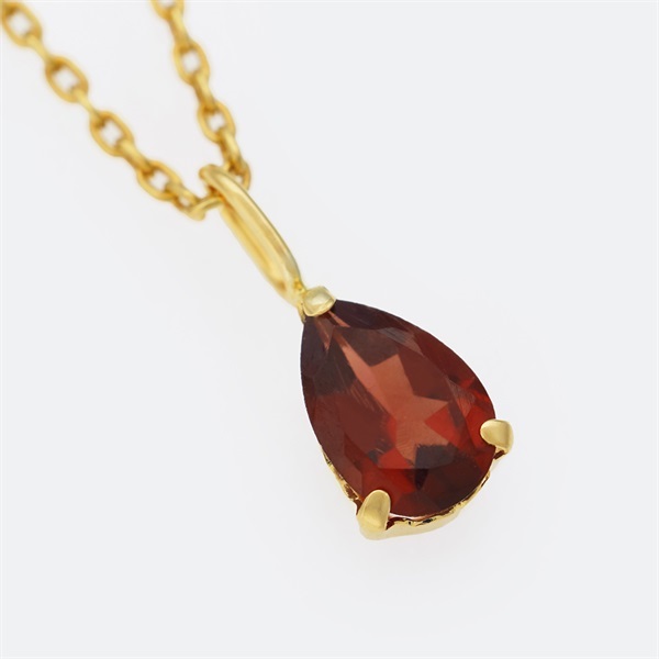 JewelryKyoto onlinestore ネックレス ｜ ガーネットペアシェイプ（K18 