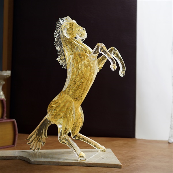 Murano Glass ムラーノガラス ベネチア 馬 胸像 置物 レア Murano Glass ムラーノガラス ベネチア 馬 胸像 置物 レア