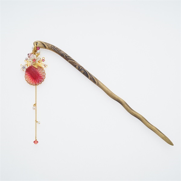 JewelryKyoto onlinestore かんざし ｜ すずな（ゴールドレッド）［1