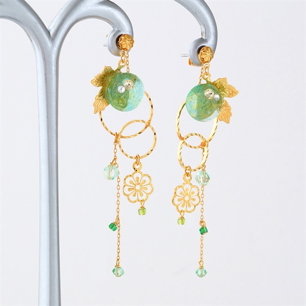 JewelryKyoto onlinestore ピアス ｜ 青もみじ［ピアス］ ｜ 痛くない
