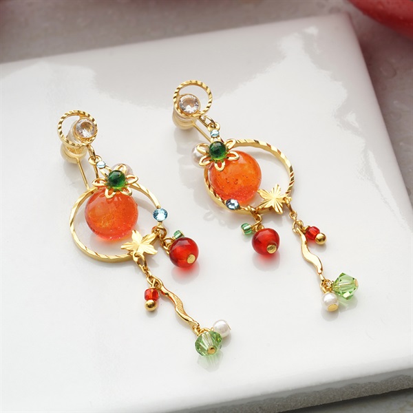 JewelryKyoto onlinestore レッド系 ｜ レッド系 ｜痛くないイヤリング