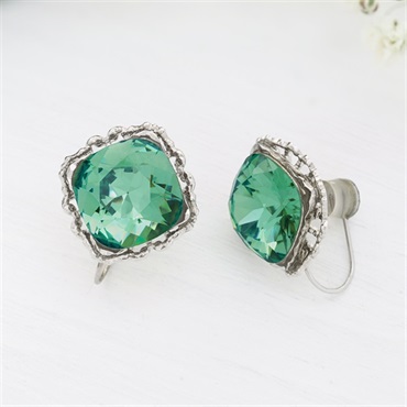 エドワーディアン　ペリドットカラー　ライトグリーン　ペースト　ブローチ JewelryKyoto onlinestore グリーン系 ｜ グリーン系