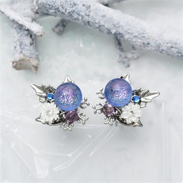 Kaya◆ラピスラズリ/水晶/MOPトリプレットストーンピアス✧14kgf JewelryKyoto onlinestore NEW ITEM | NEW ITEM