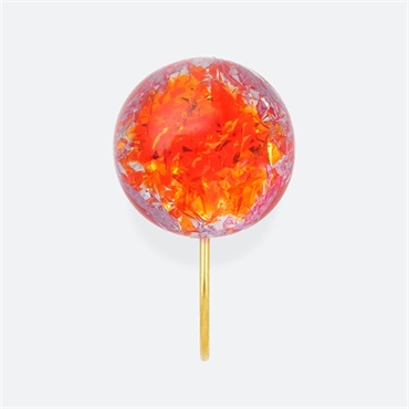 鼈甲レッドアンバー付きリング 鼈甲レッドアンバー付きリング 鼈甲レッドアンバー付きリング