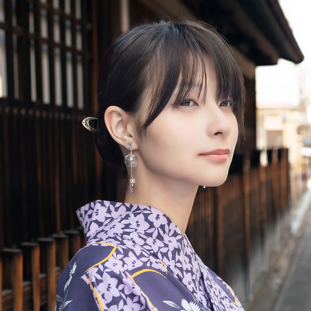 JewelryKyoto onlinestore | 紫音［ピアス］ | 痛くないイヤリング