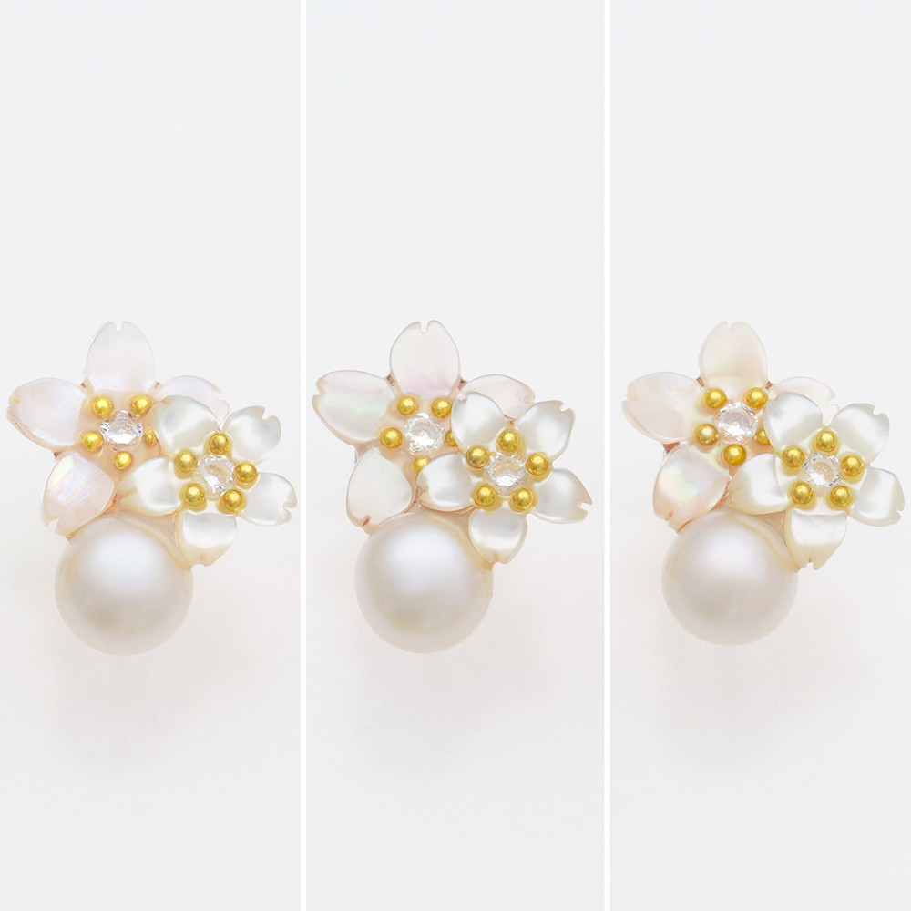 JewelryKyoto onlinestore ピアス ｜ お花見（淡水）［ピアス