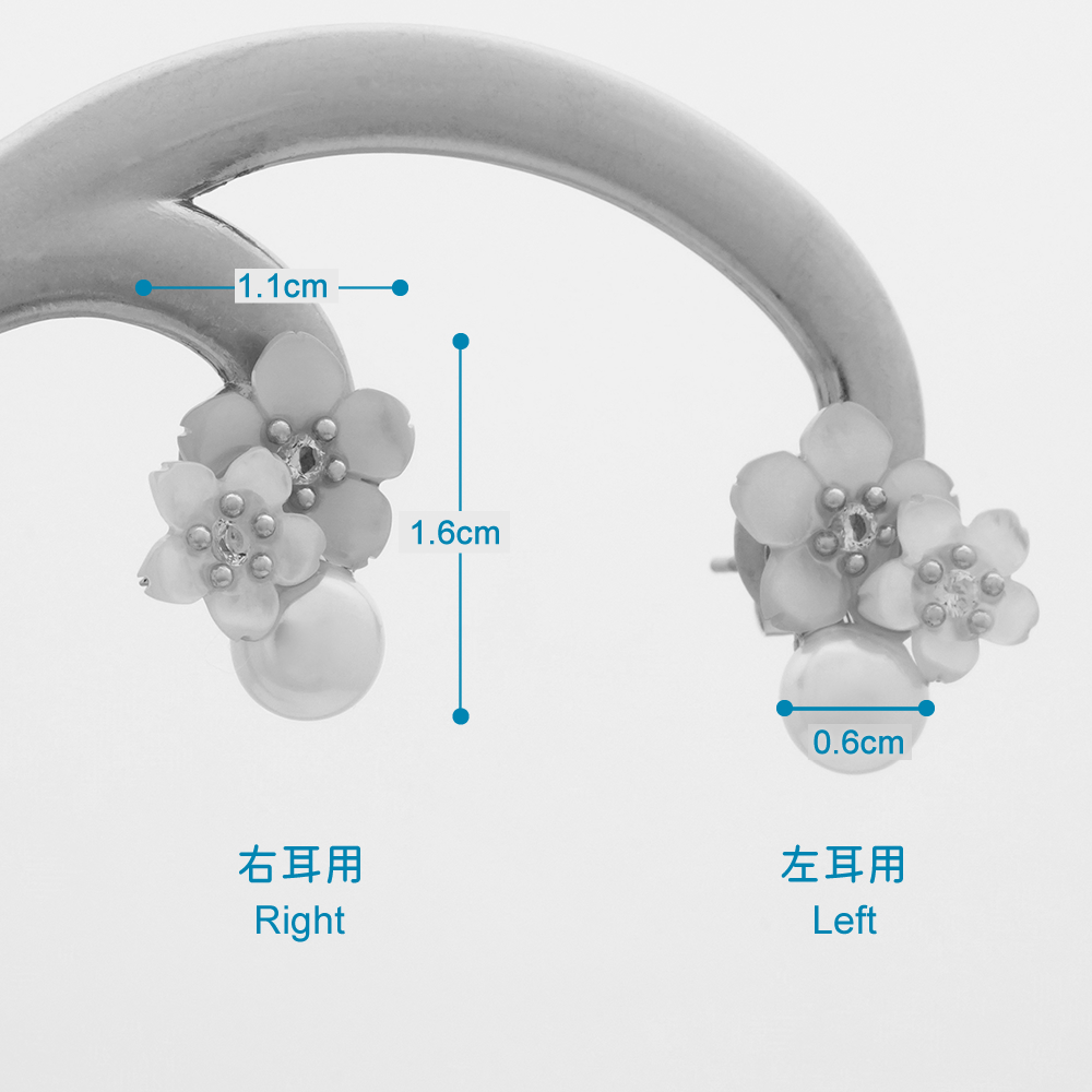 JewelryKyoto onlinestore ピアス ｜ お花見（淡水）［ピアス