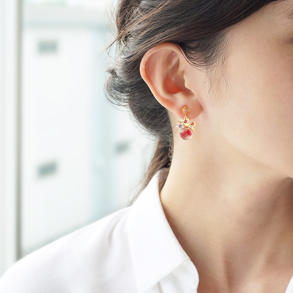 ぴあり すずな(ゴールドレッド) JewelryKyoto onlinestore ぴあり ｜ すずな（ゴールドレッド