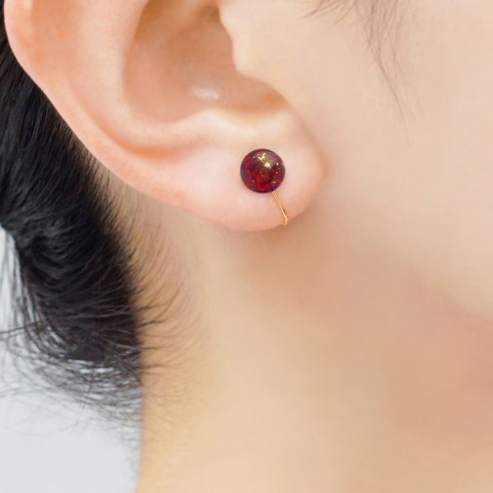【ほぼ未使用】始まりの時 2トーンピアス 睦月 JewelryKyoto onlinestore ぴあり ｜ 1月：睦月（part2