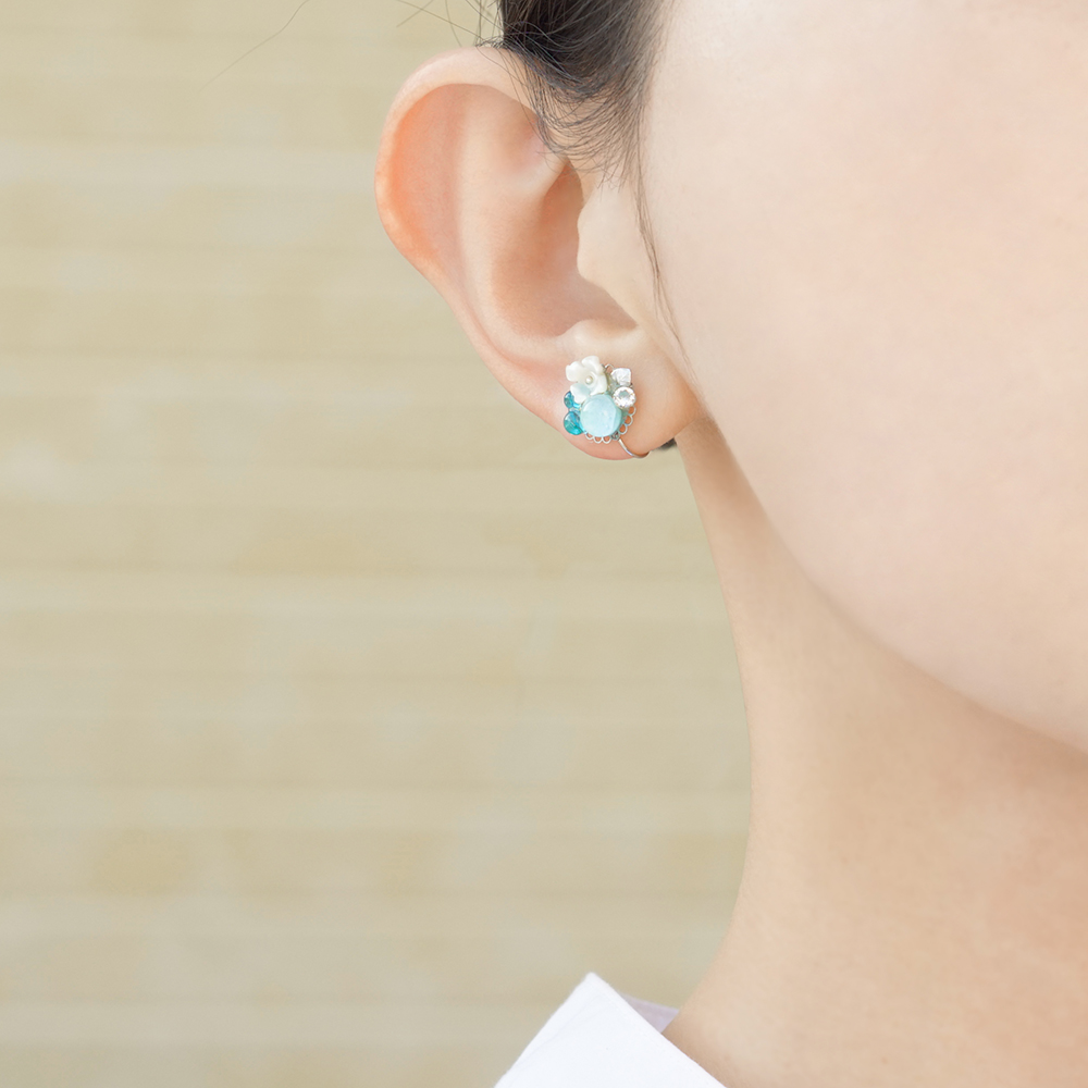 JewelryKyoto onlinestore | ゆめあじさい | 痛くないイヤリング 『ぴ