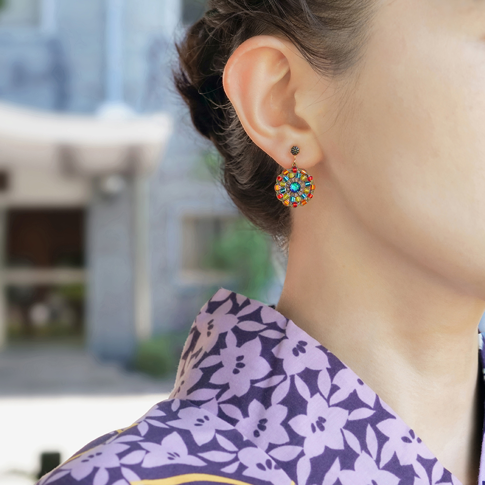 JewelryKyoto onlinestore ぴあり ｜ 虹色花火 ｜ 痛くないイヤリング