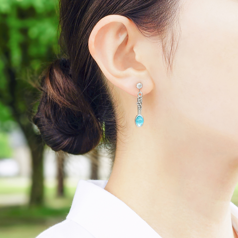 JewelryKyoto onlinestore | 夏氷～ブルーハワイ～［ピアス］ | 痛く