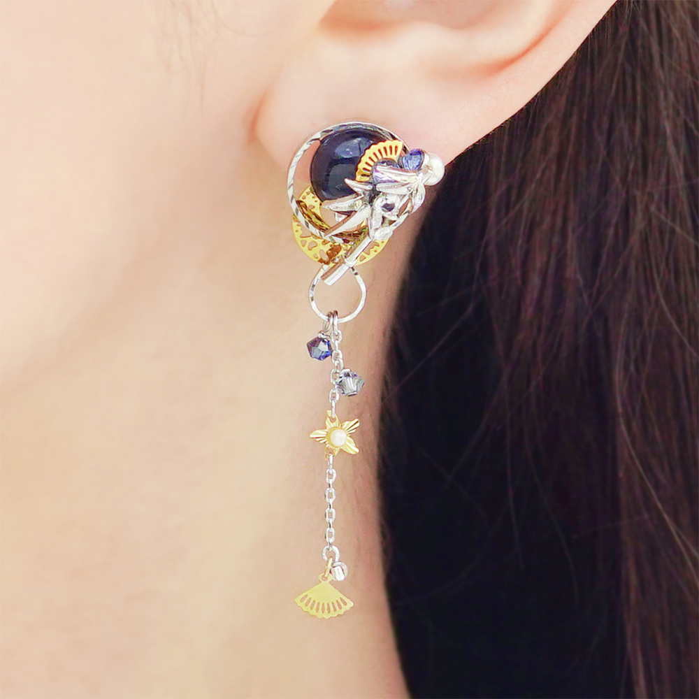 JewelryKyoto onlinestore ピアス ｜ 赫夜と宵月［ピアス