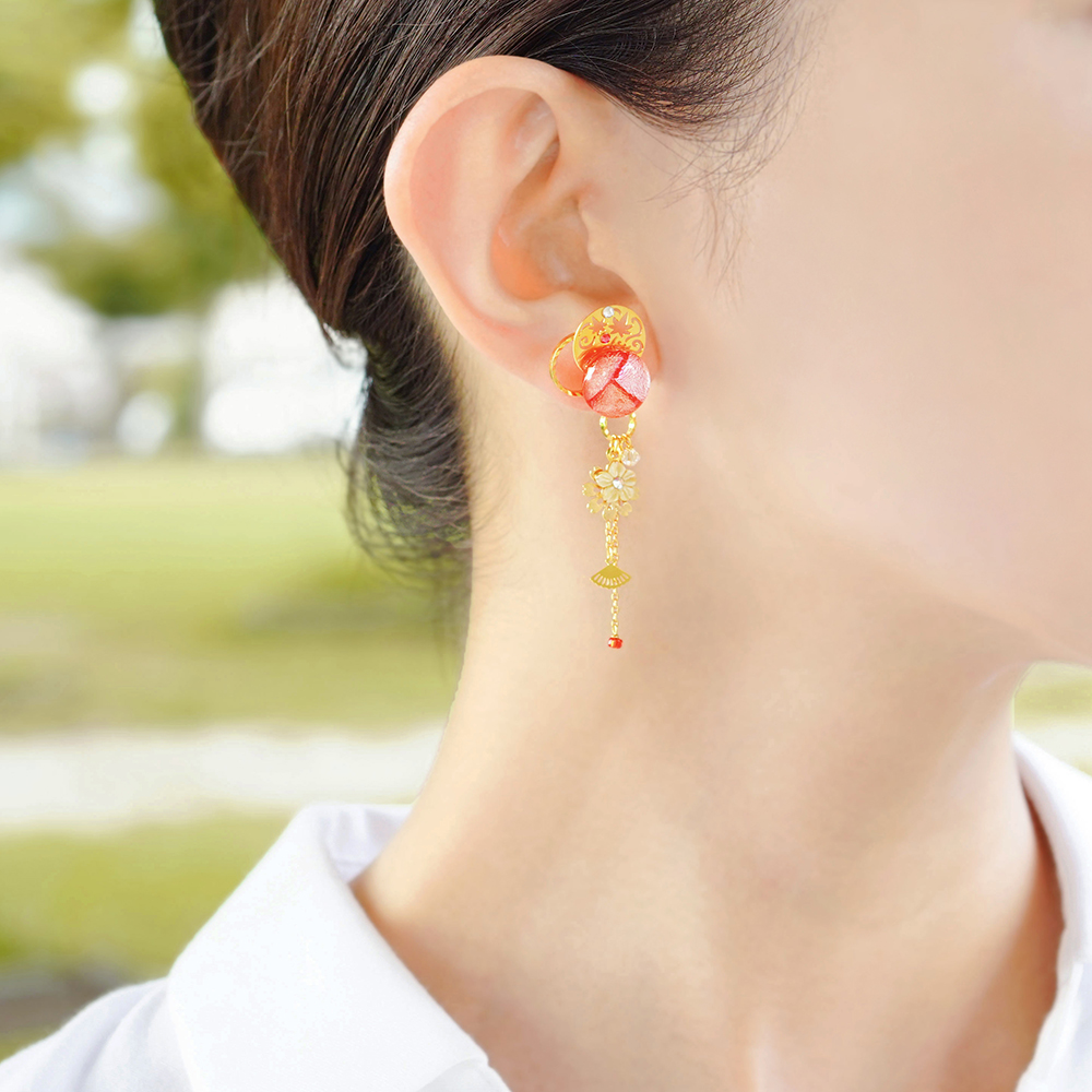 JewelryKyoto onlinestore ピアス ｜ 京の彩舞～楓～［ピアス
