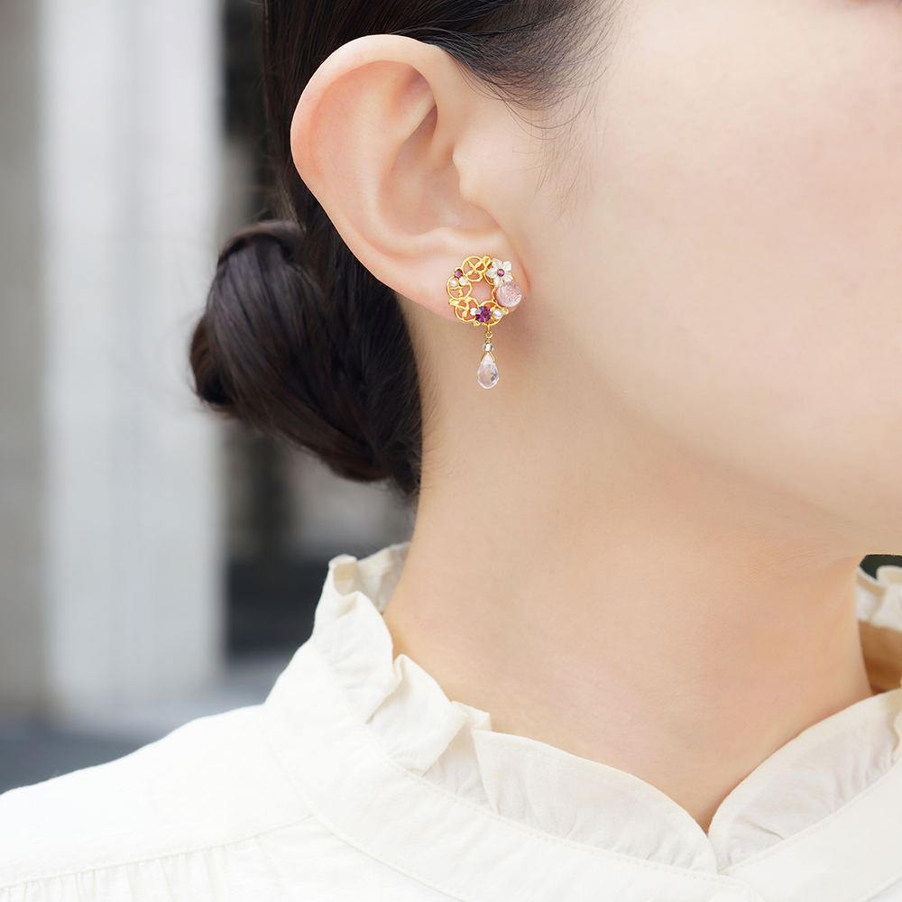 アクセサリー Kanon JewelryKyoto onlinestore ぴあり ｜ kanon（ローズクォーツ