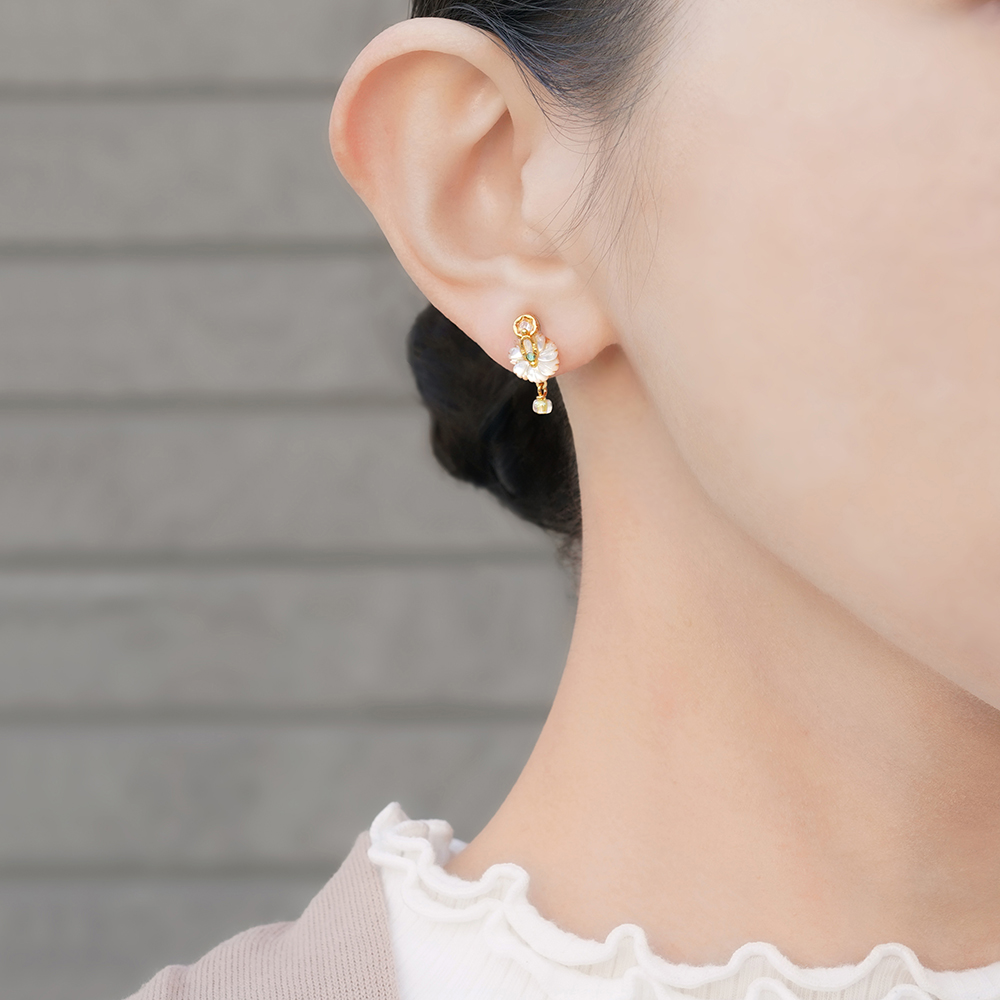 JewelryKyoto onlinestore ピアス ｜ 黄色のマーガレット［ピアス
