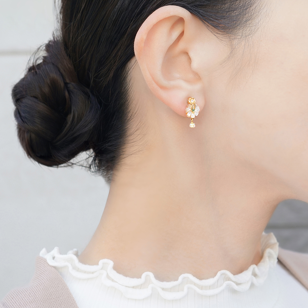 JewelryKyoto onlinestore ピアス ｜ 黄色のマーガレット［ピアス