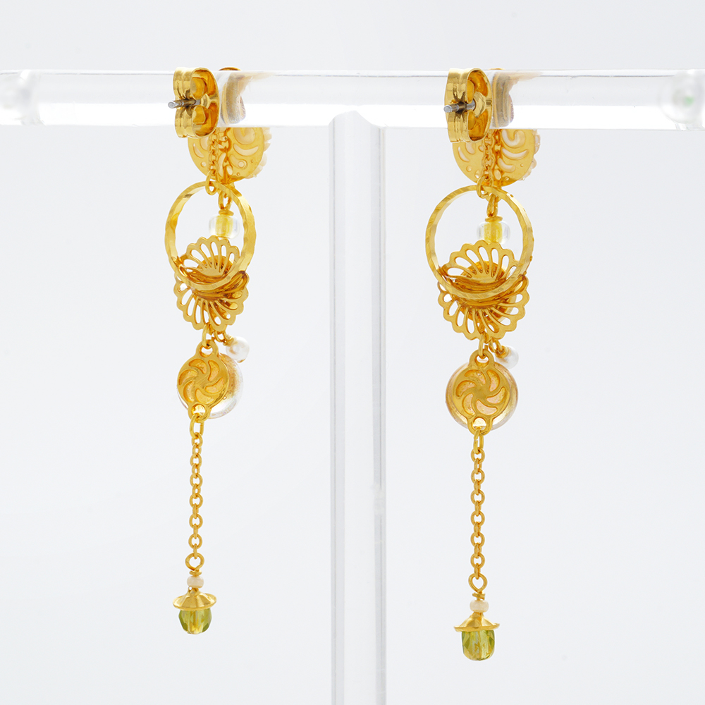 JewelryKyoto onlinestore ピアス ｜ 黄色のマーガレット［ピアス