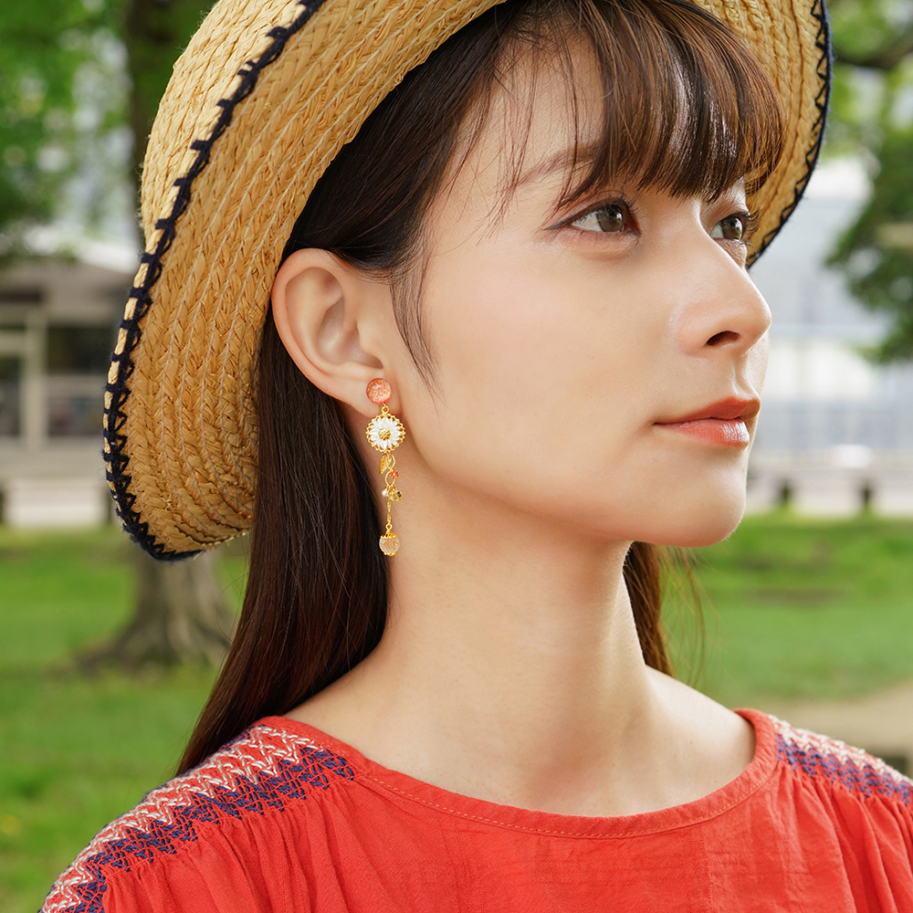 JewelryKyoto onlinestore ピアス ｜ 夏とアザミ［ピアス］ ｜ 痛く