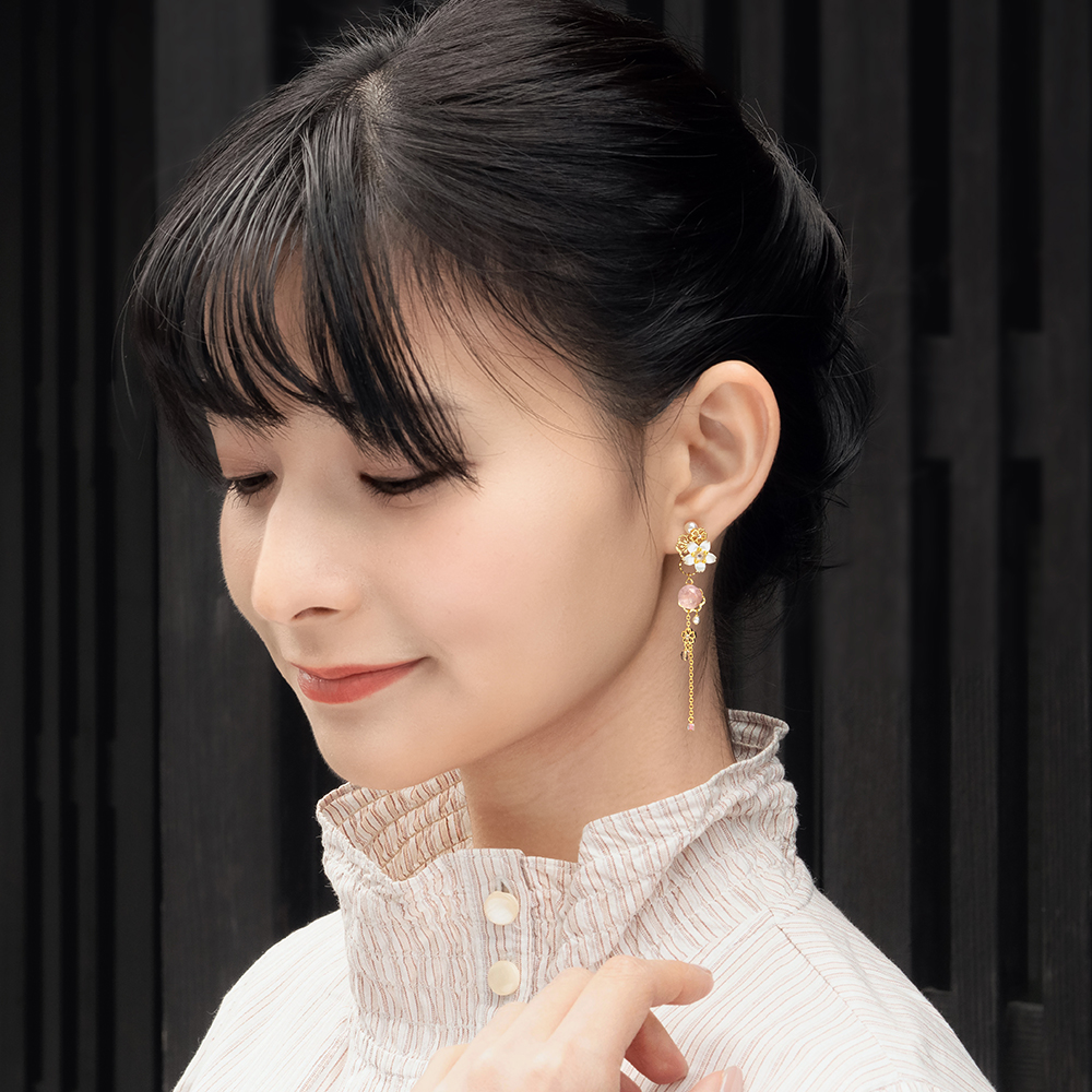 JewelryKyoto onlinestore ピアス ｜ 玉桜［ピアス］ ｜ 痛くない