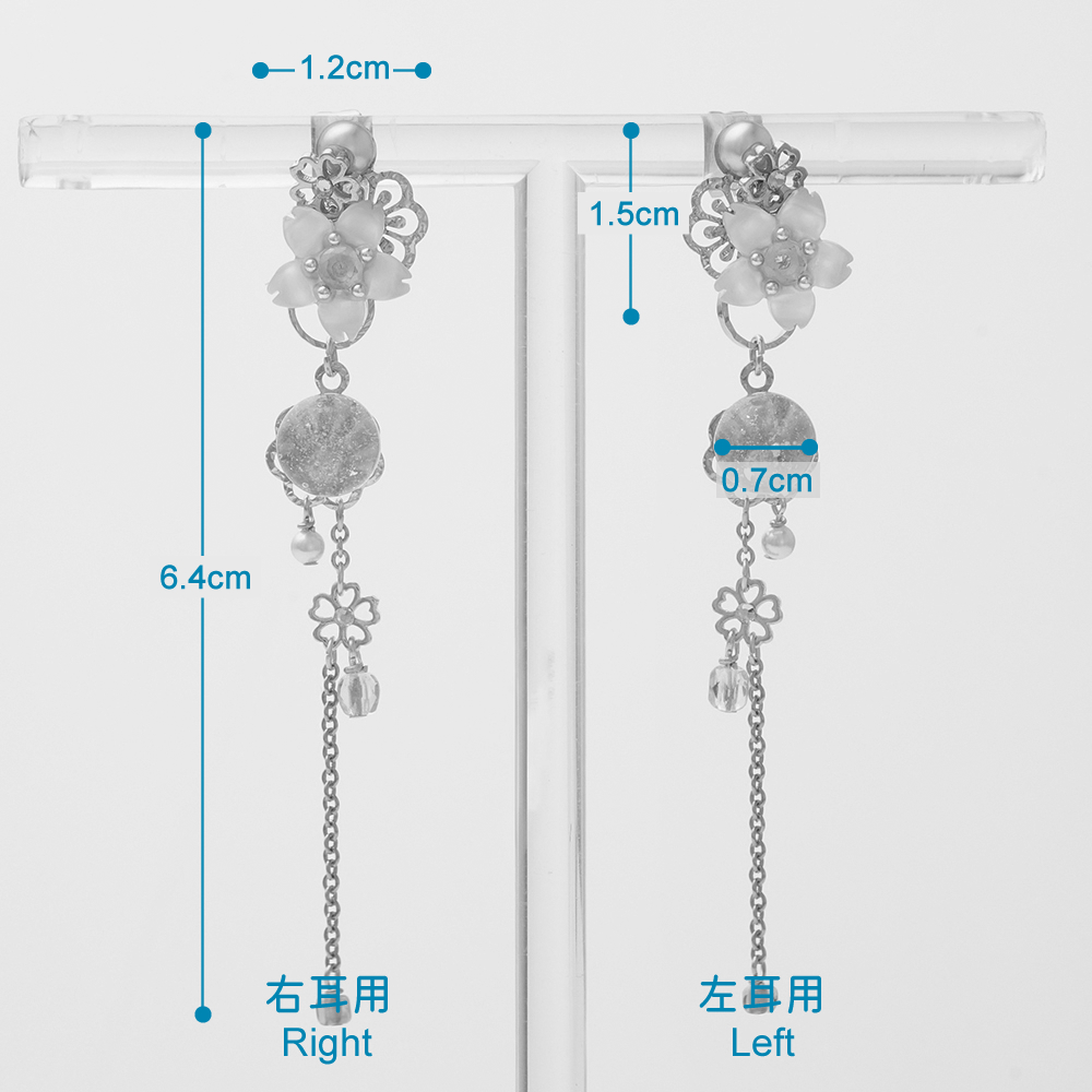 JewelryKyoto onlinestore ピアス ｜ 玉桜［ピアス］ ｜ 痛くない