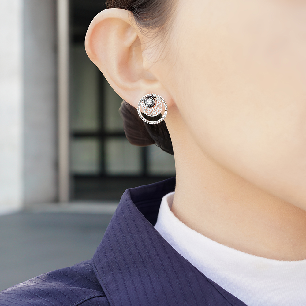 JewelryKyoto onlinestore ぴあり ｜ おぼろ月（シルバー） ｜ 痛く