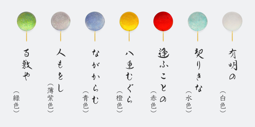 鮮やかに輝く7色の京ガラス